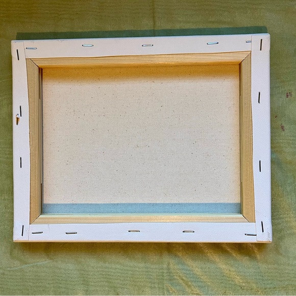 Hydrangeas by the Sea Acrylic Landscape Painting on Wrapped Canvas, 8x10" - Picture 3 of 3